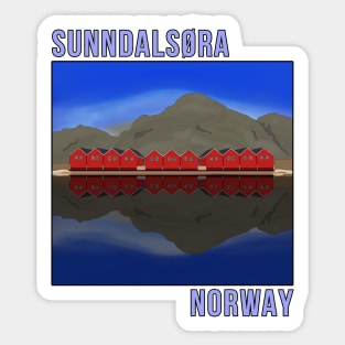 Norway Sunndalsøra Travel Norwegian Sticker